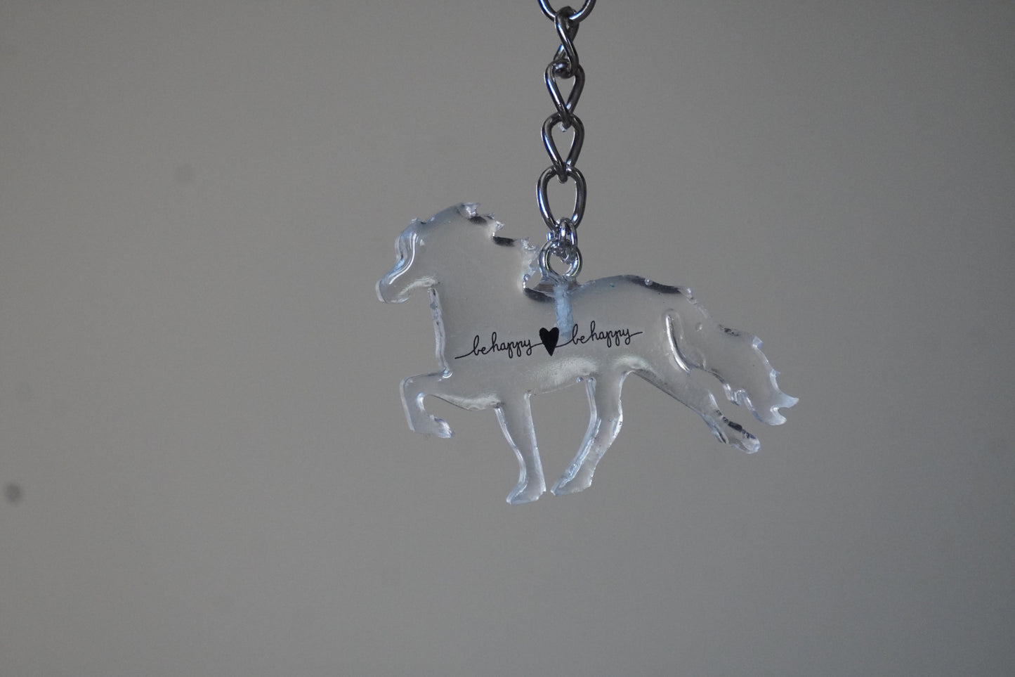 Schlüsselanhänger Islandpferd „be happy“