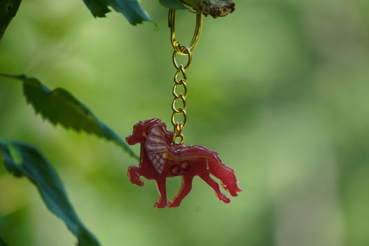 Isländer Schlüsselanhänger „Kirsch-Sahne-Eis“ 🍦