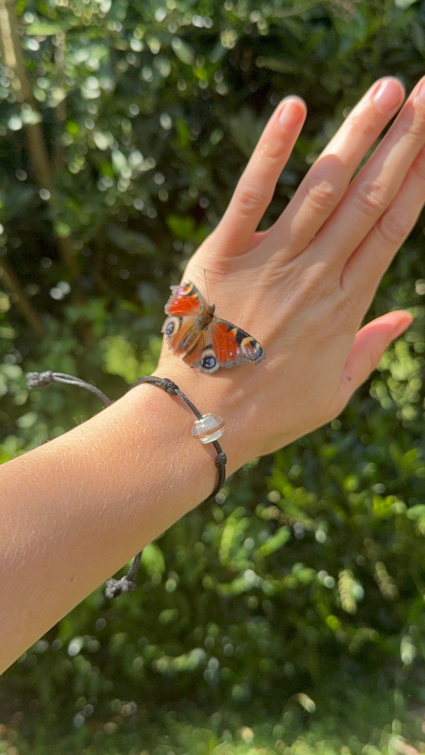 „Treue Großloch - Perle“ – Erinnerungsarmband mit Tierhaar