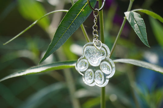 Pfötchen-Anhänger „Glitzer“