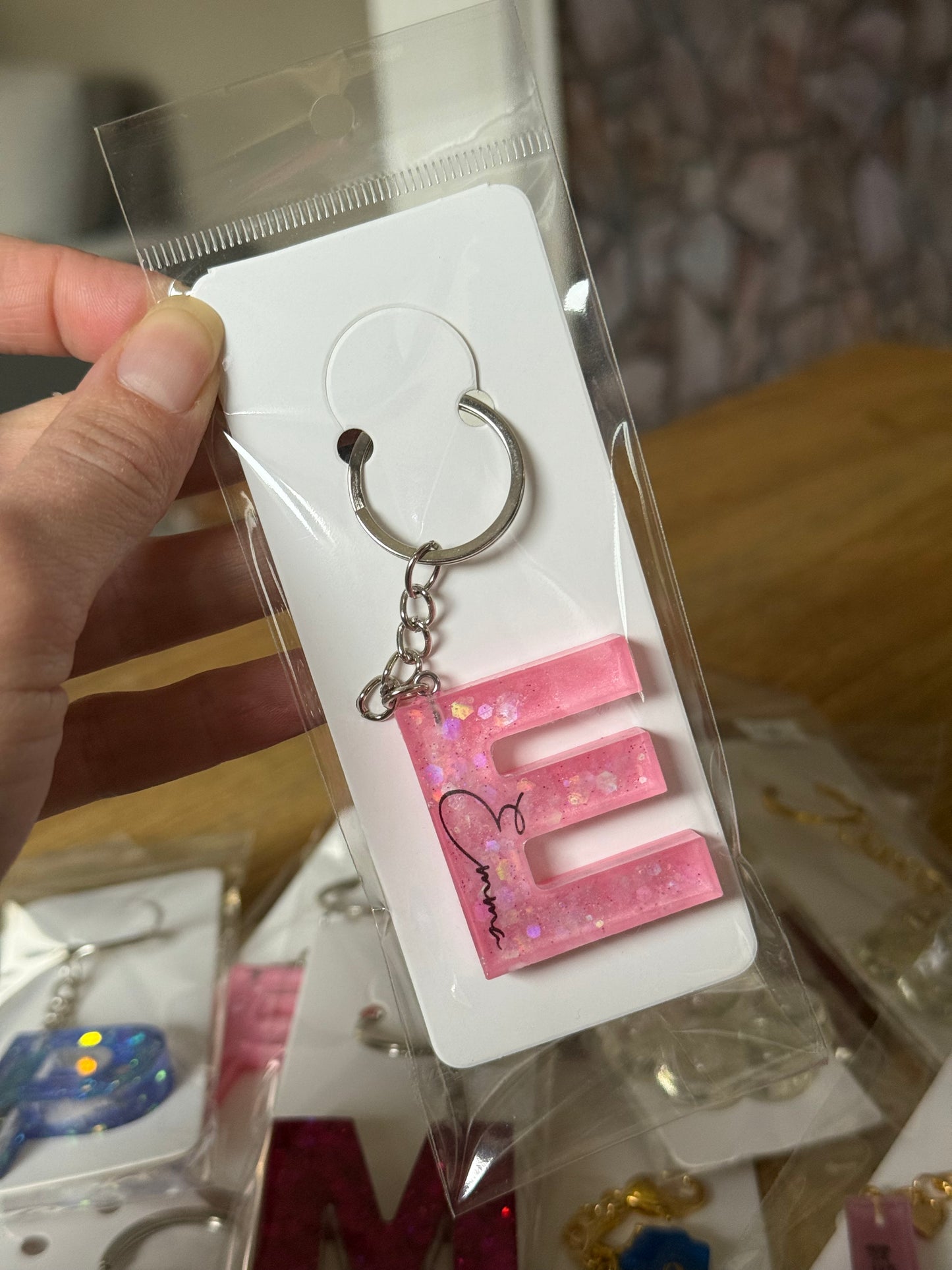 Buchstaben-Schlüsselanhänger „Emma“