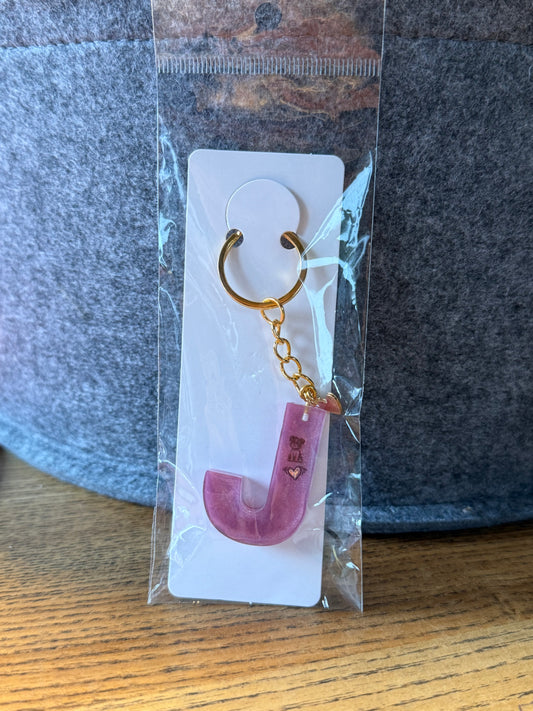 Schlüsselanhänger „J“ mit Hund