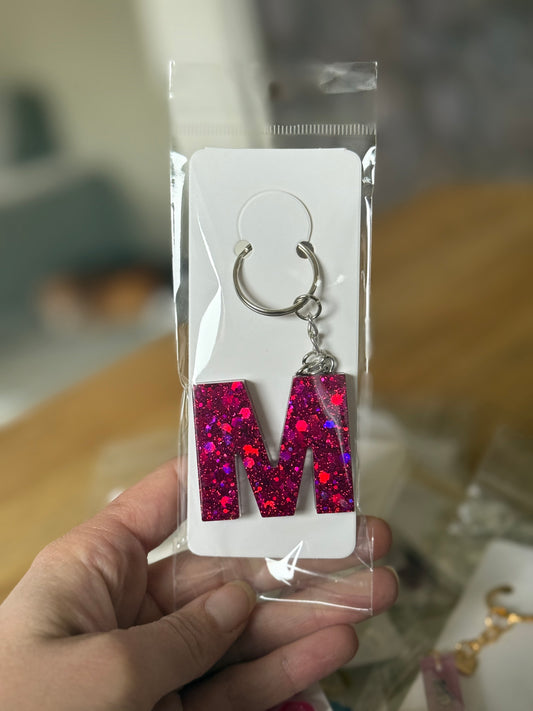 Schlüsselanhänger Pink „M“