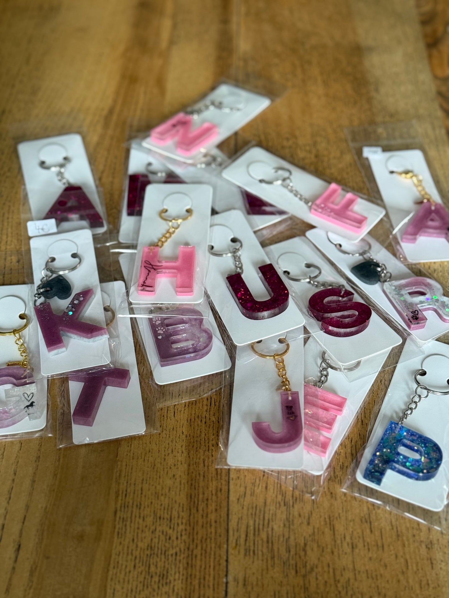 Buchstaben-Schlüsselanhänger selbst gestalten