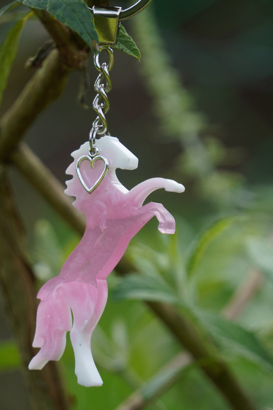 Schlüsselanhänger Pferd-Rosa