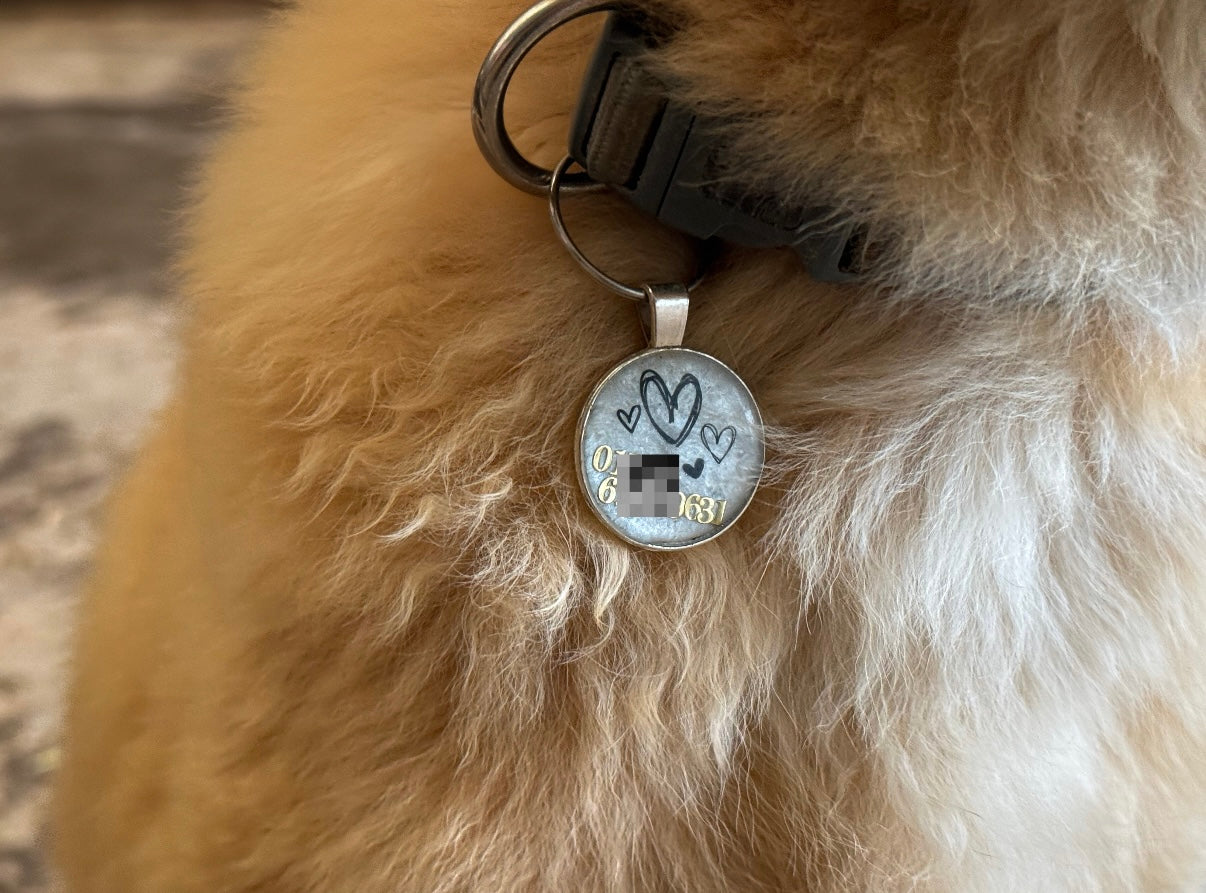 Personalisierbare Marke – fürs Halsband